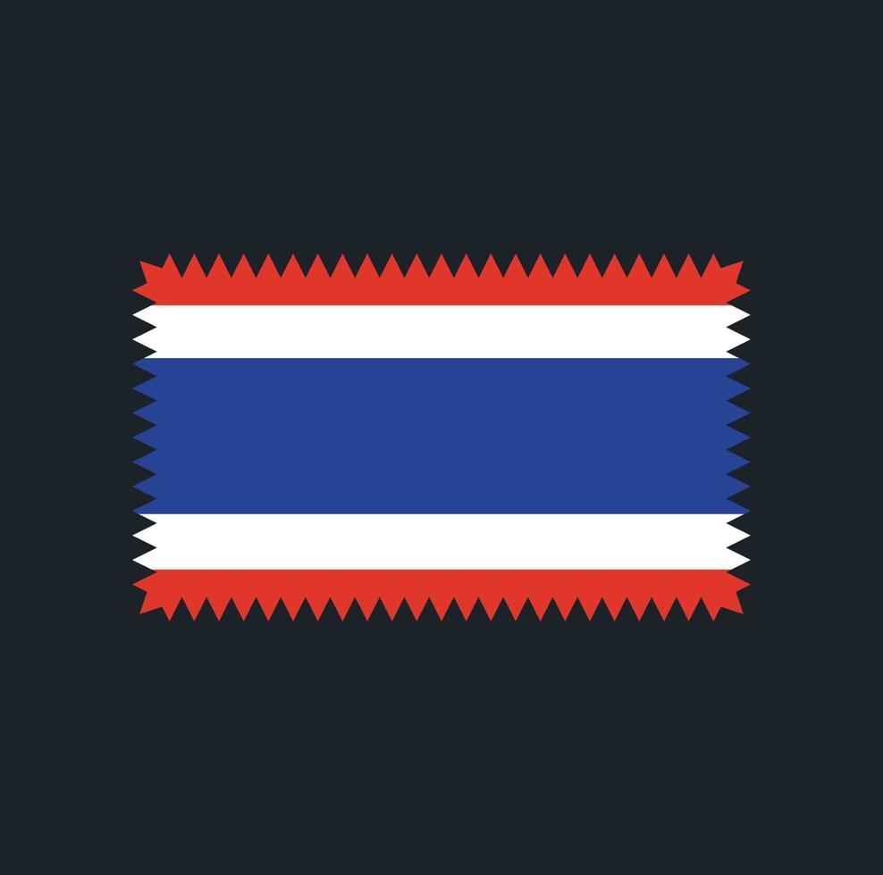 diseño vectorial de la bandera de Tailandia. bandera nacional vector