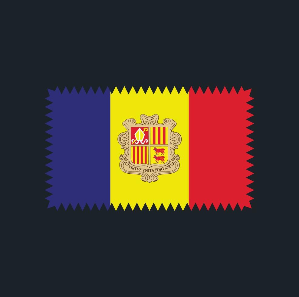 Andorra Flag Vector Design. National Flag