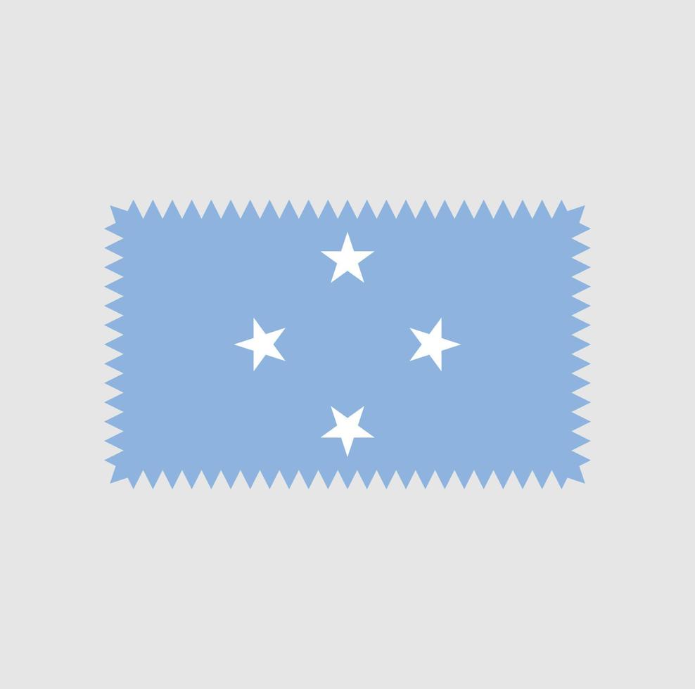 diseño vectorial de la bandera de micronesia. bandera nacional vector