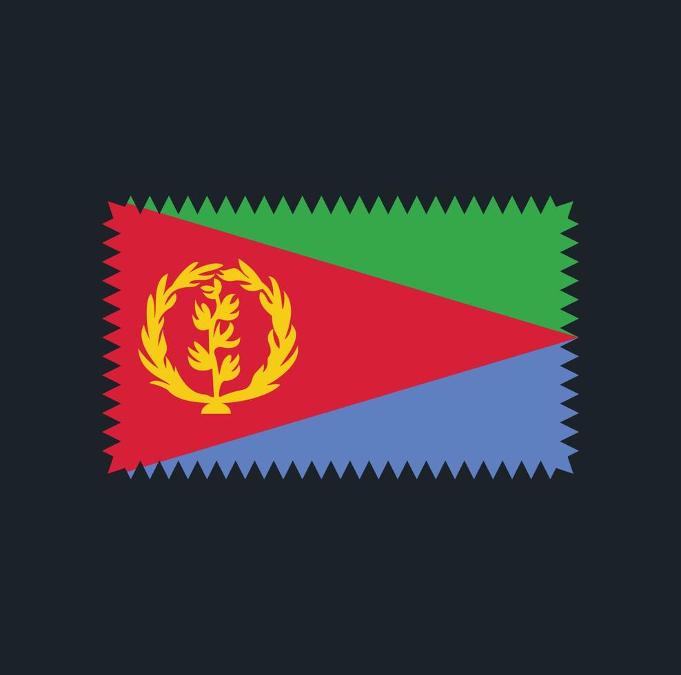 diseño vectorial de la bandera de eritrea. bandera nacional vector