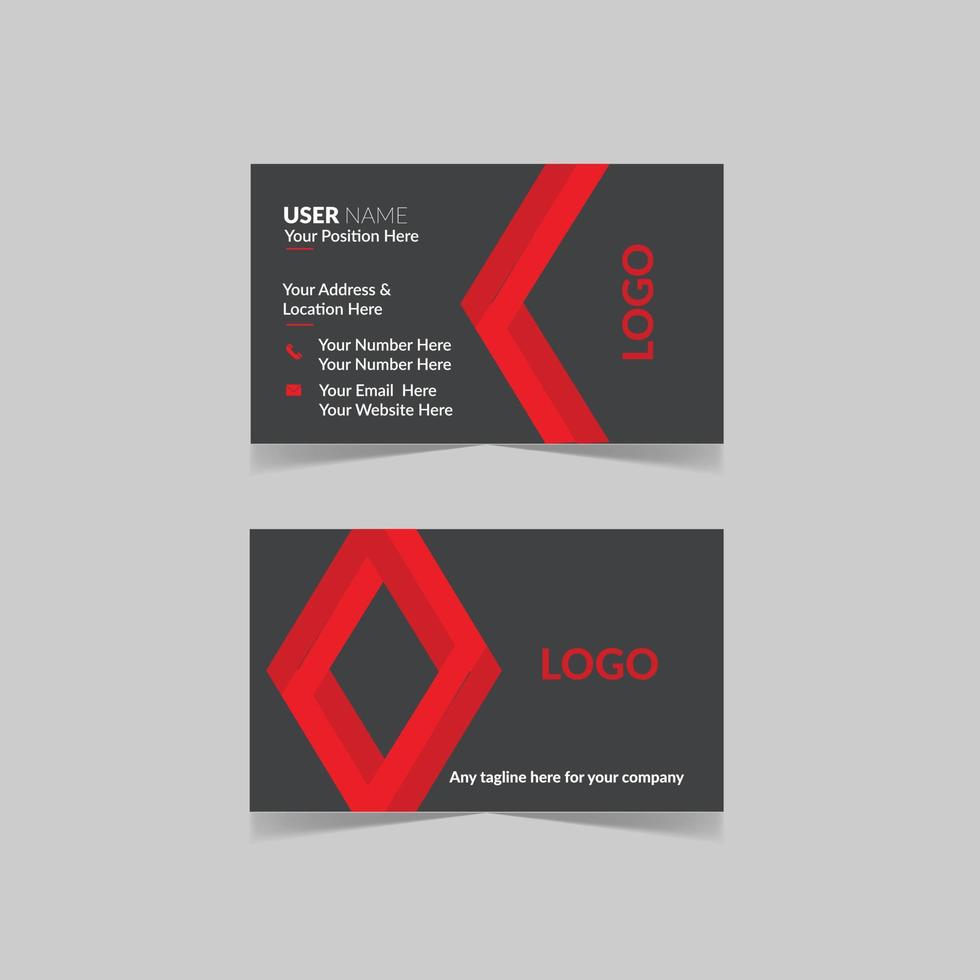 Modern Corporate Business Card Template vector