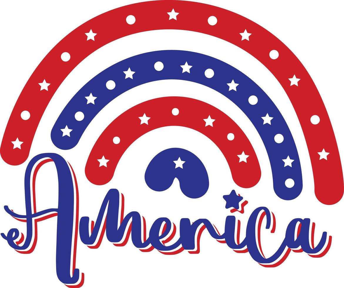 American independence day design. Memorial Day t-shirt design. vector