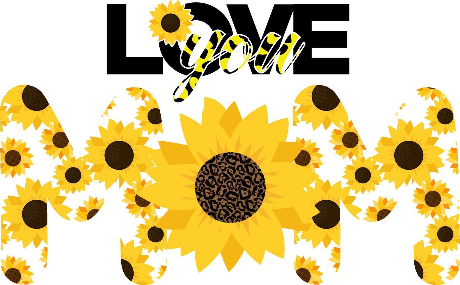 Love You Mom T Shirt Design It can be used on T-Shirt, labels, posters, icons, Sweater, Jumper, Hoodie, Mug, Sticker, vector