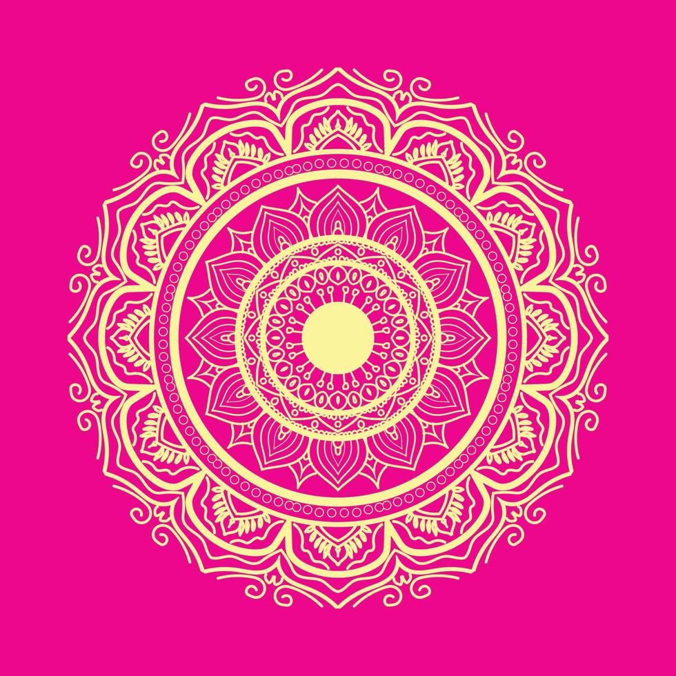 mandala ornamental de lujo, diseño de fondo, patrón en forma de mandala, adorno decorativo en estilo étnico oriental. página de libro para colorear vector