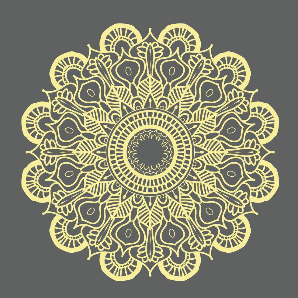 luxury ornamental mandala background design,pattern in form of mandala for Henna vector