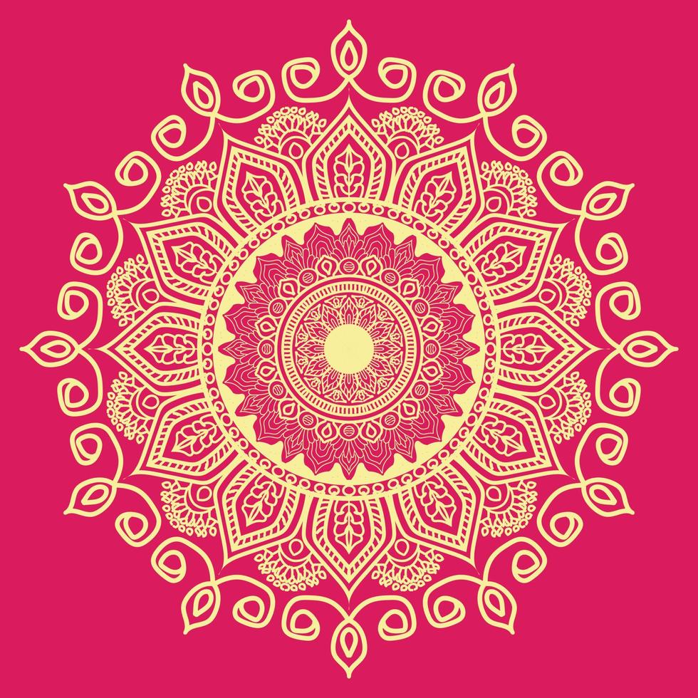 luxury ornamental mandala background design,pattern in form of mandala for Henna vector