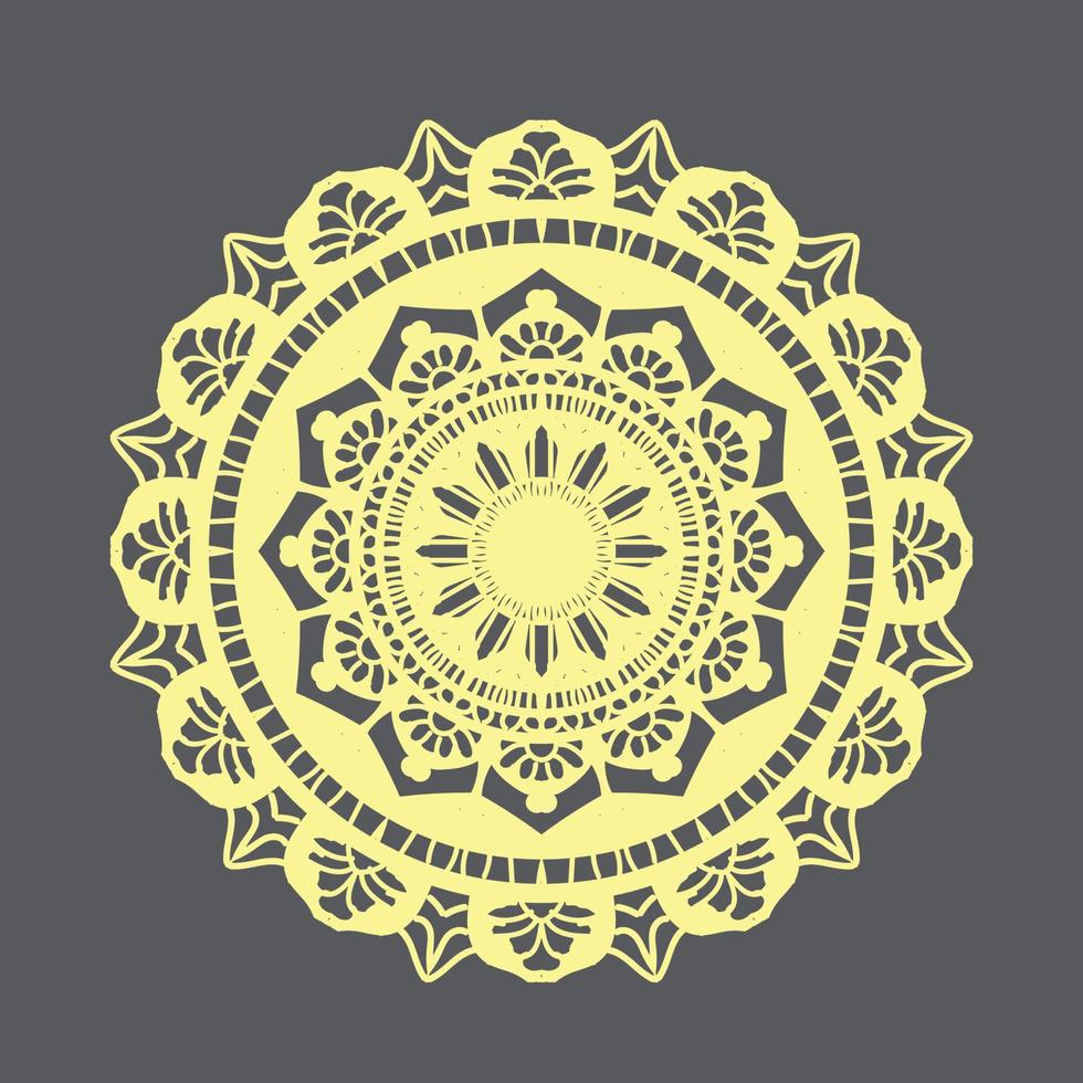 diseño de fondo de mandala ornamental de lujo, patrón en forma de mandala para henna, mehndi, tatuaje, decoración. ornamento decorativo en estilo étnico oriental. página de libro para colorear vector