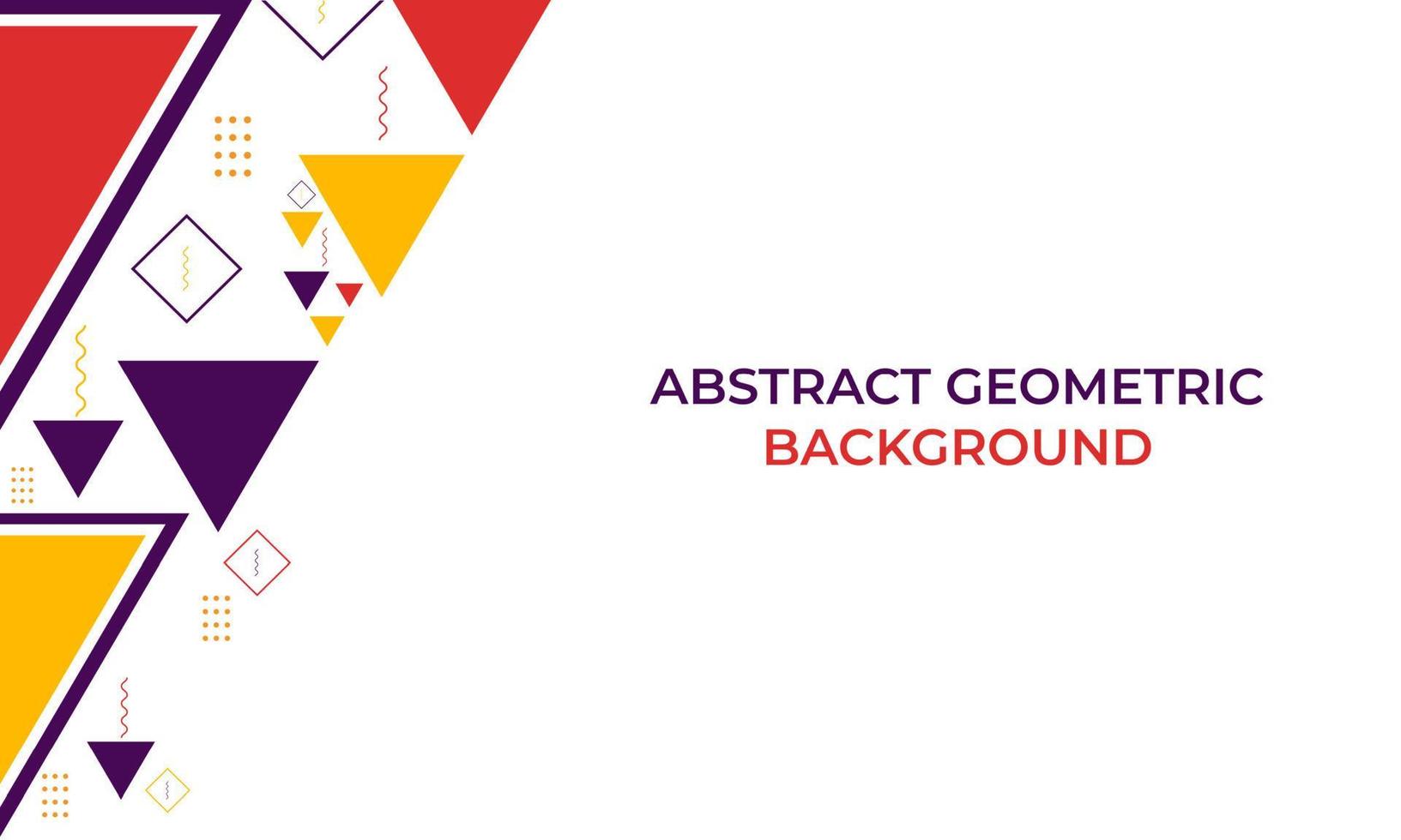 colorful triangle geometric shape background vector