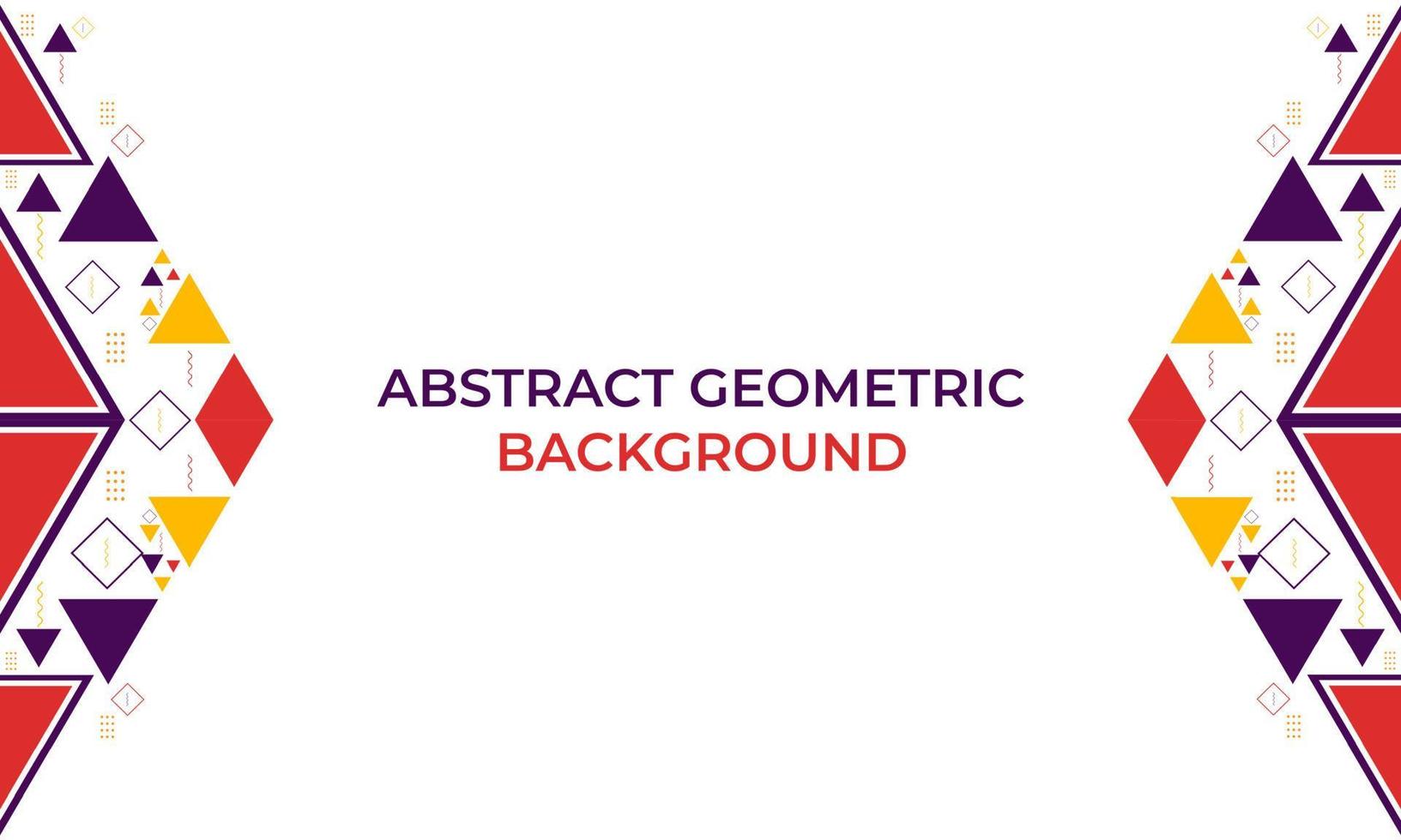 colorful triangle geometric shape background vector