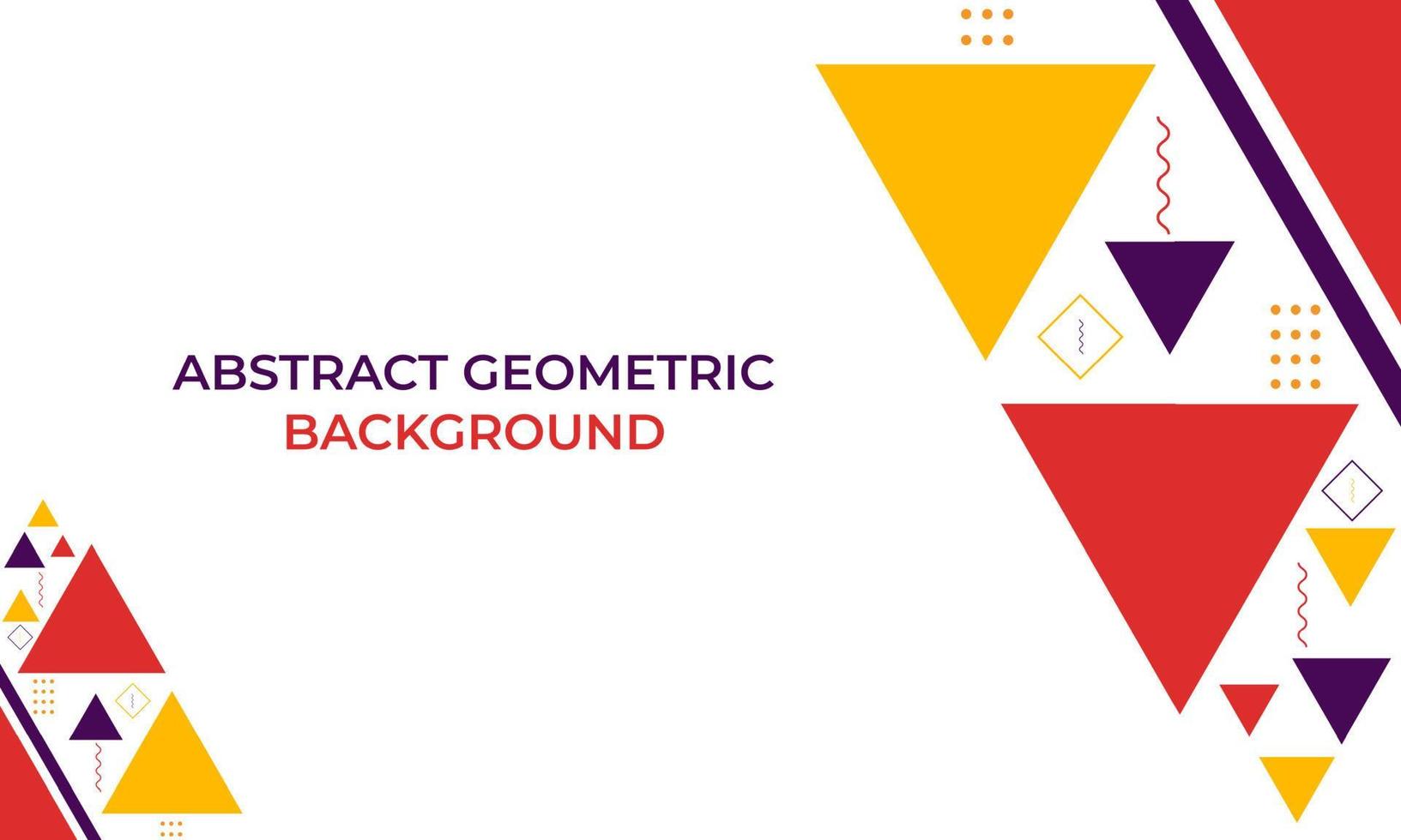 colorful triangle geometric shape background vector
