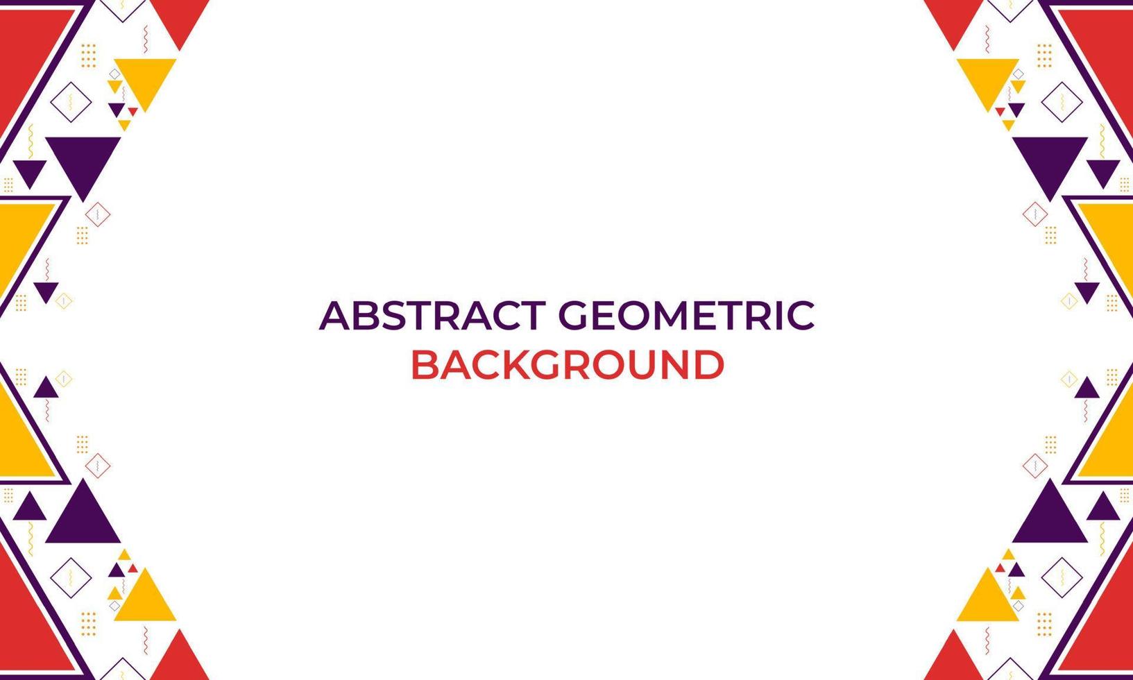 colorful triangle geometric shape background vector
