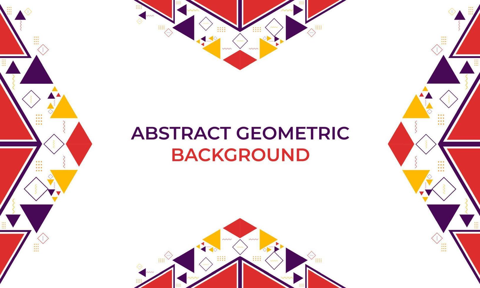 colorful triangle geometric shape background vector