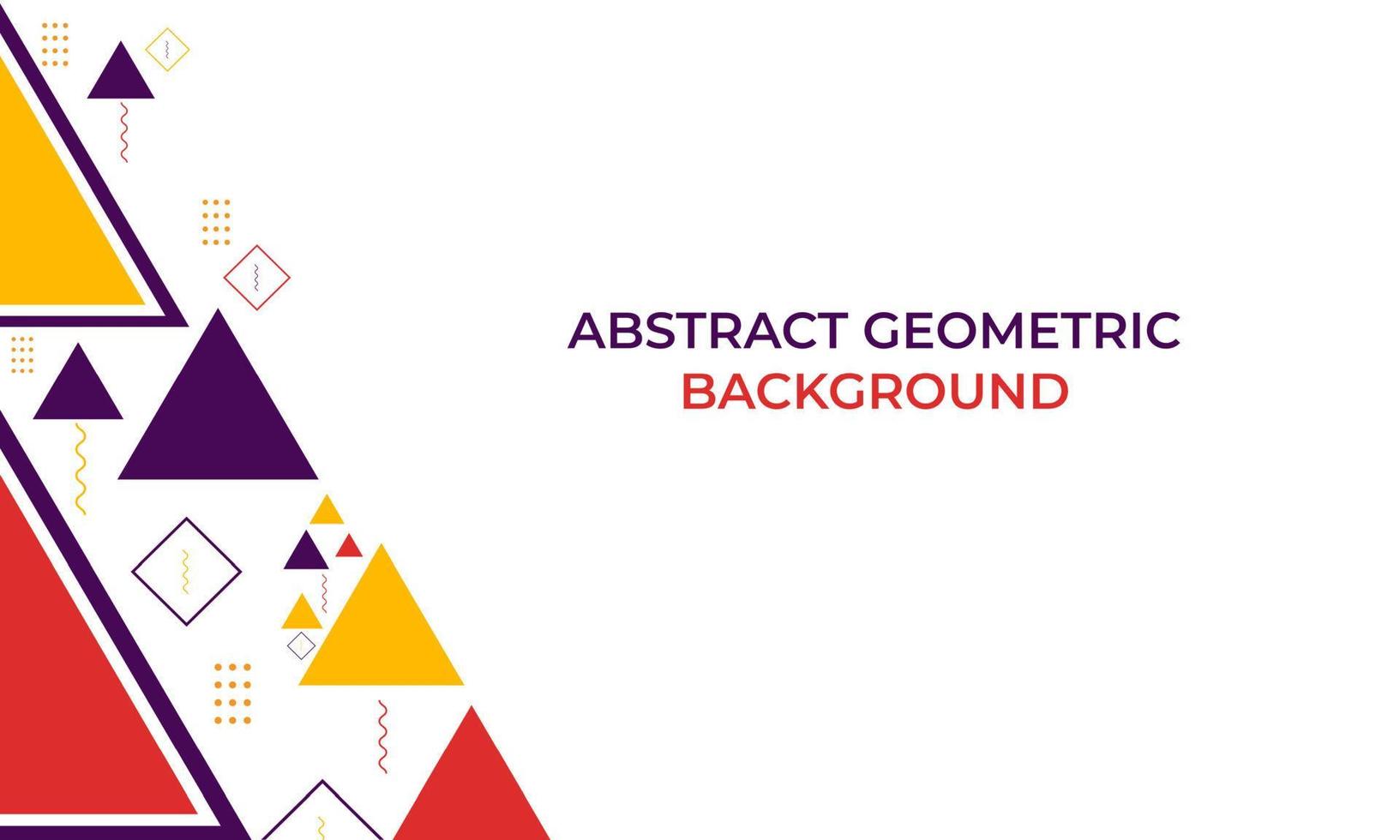colorful triangle geometric shape background vector