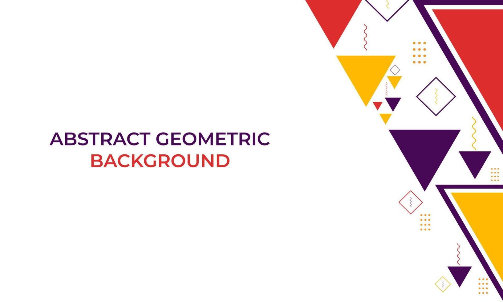 colorful triangle geometric shape background vector
