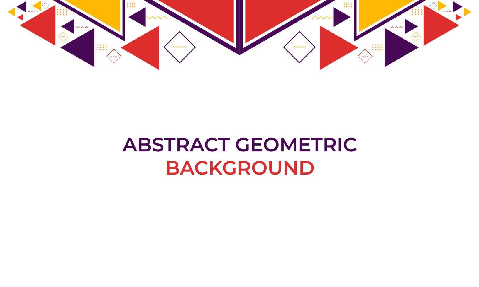 colorful triangle geometric shape background vector