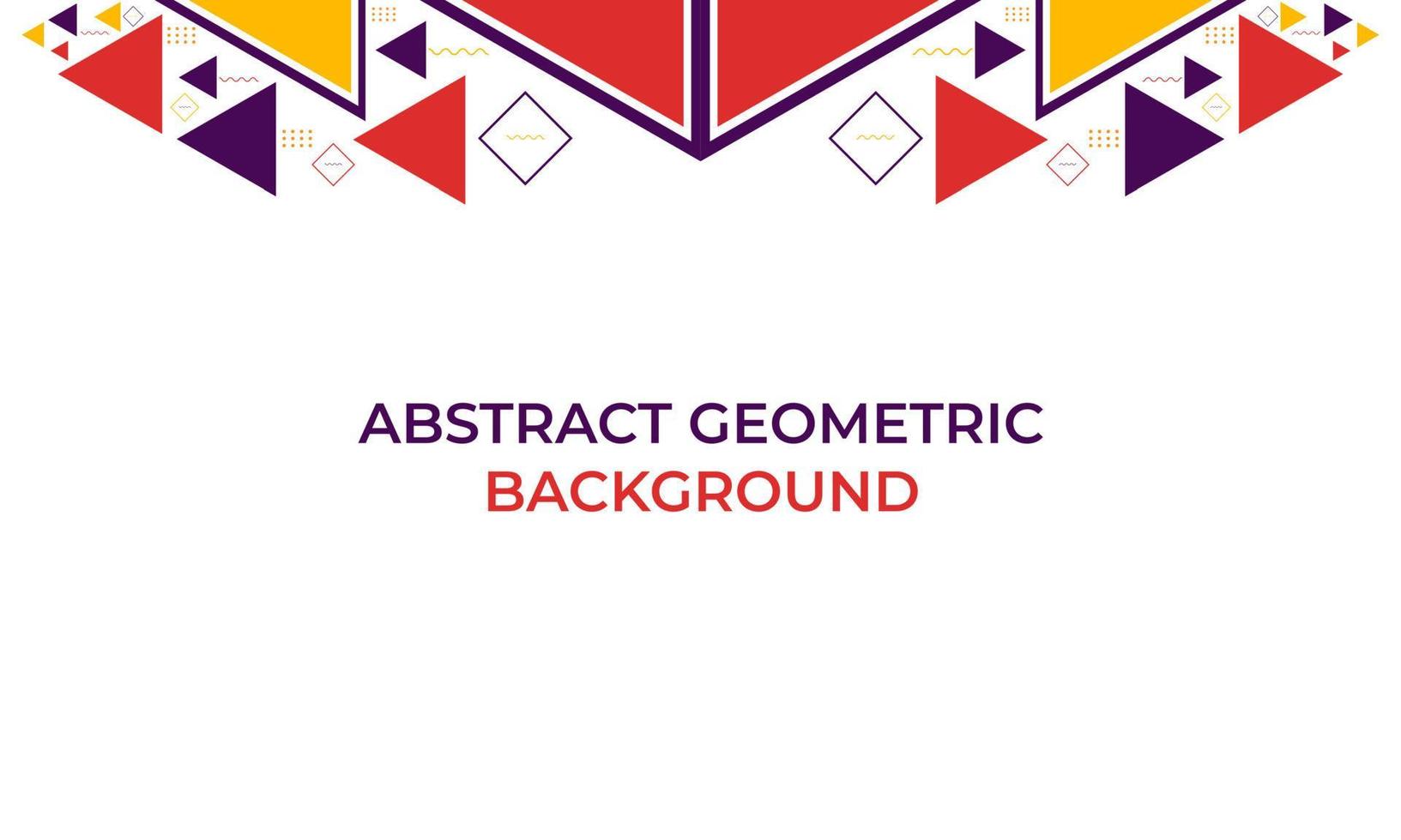 colorful triangle geometric shape background vector