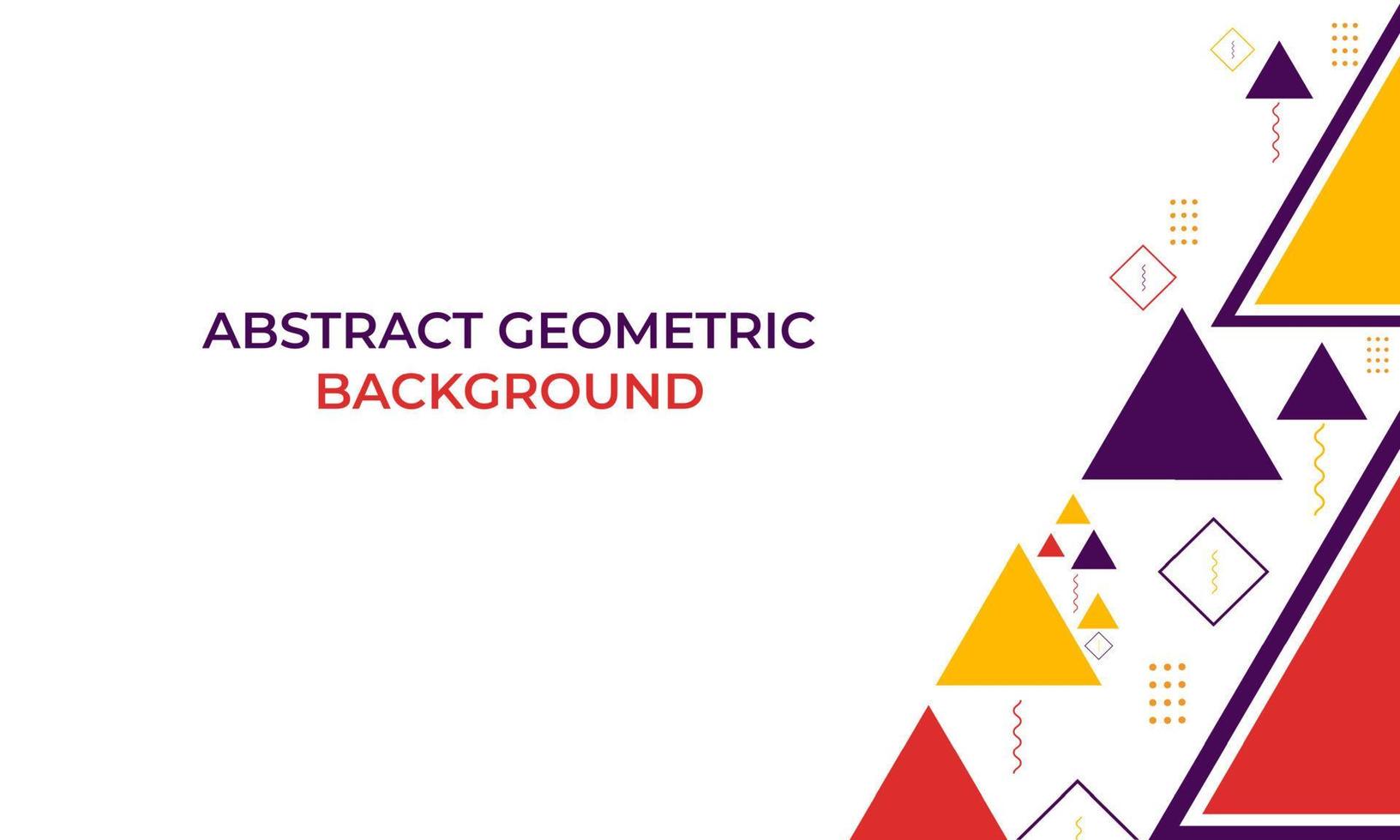 colorful triangle geometric shape background vector