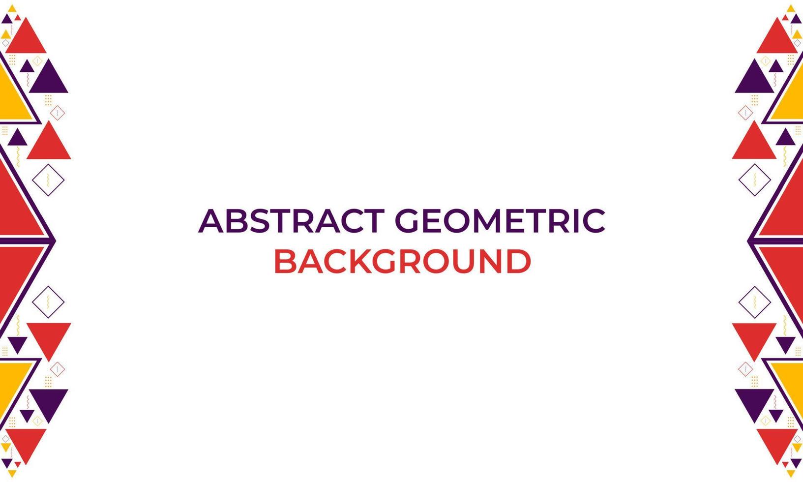 colorful triangle geometric shape background vector