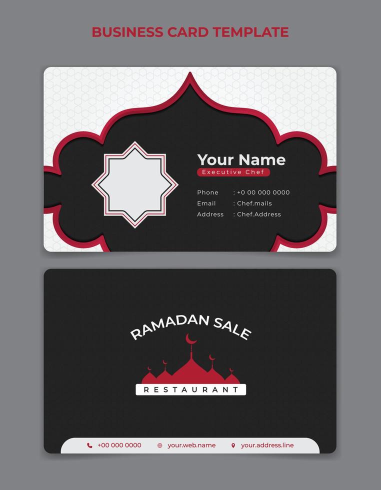 ID Card template design in Black and white with red line design. Green ID card template design. vector