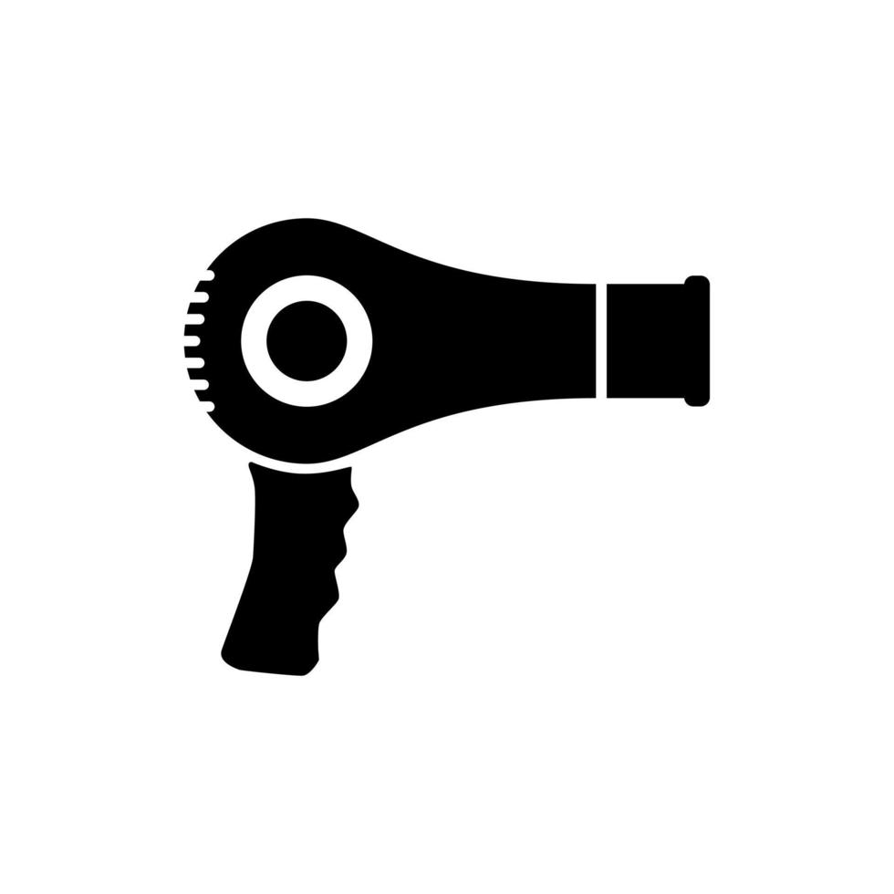 Hair dryer icon isolated on white background. Hair dryer vector design illustration. Hair dryer icon simple sign