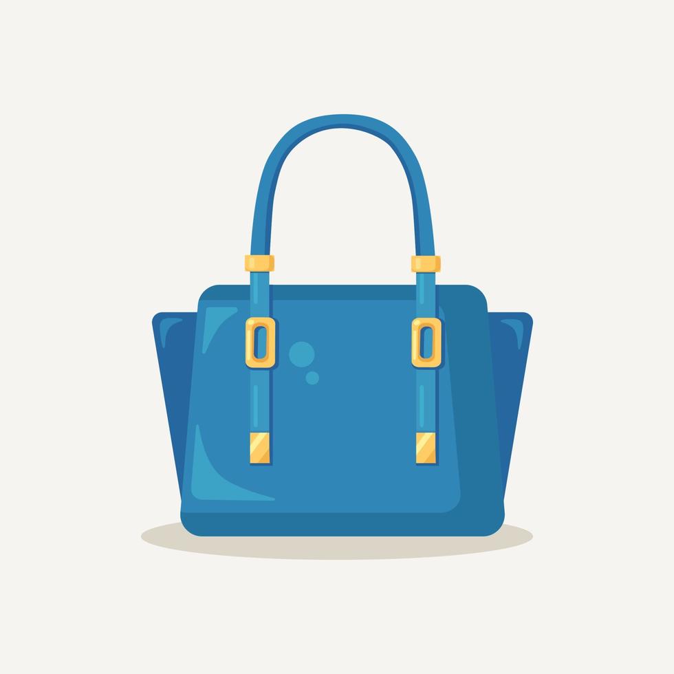 bolso femenino para compras, viajes, vacaciones. bolso de piel con asa. hermosa colección casual de accesorios de mujer de verano. diseño vectorial vector