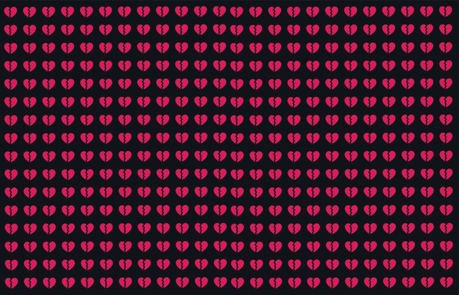 Broken hearts background vector