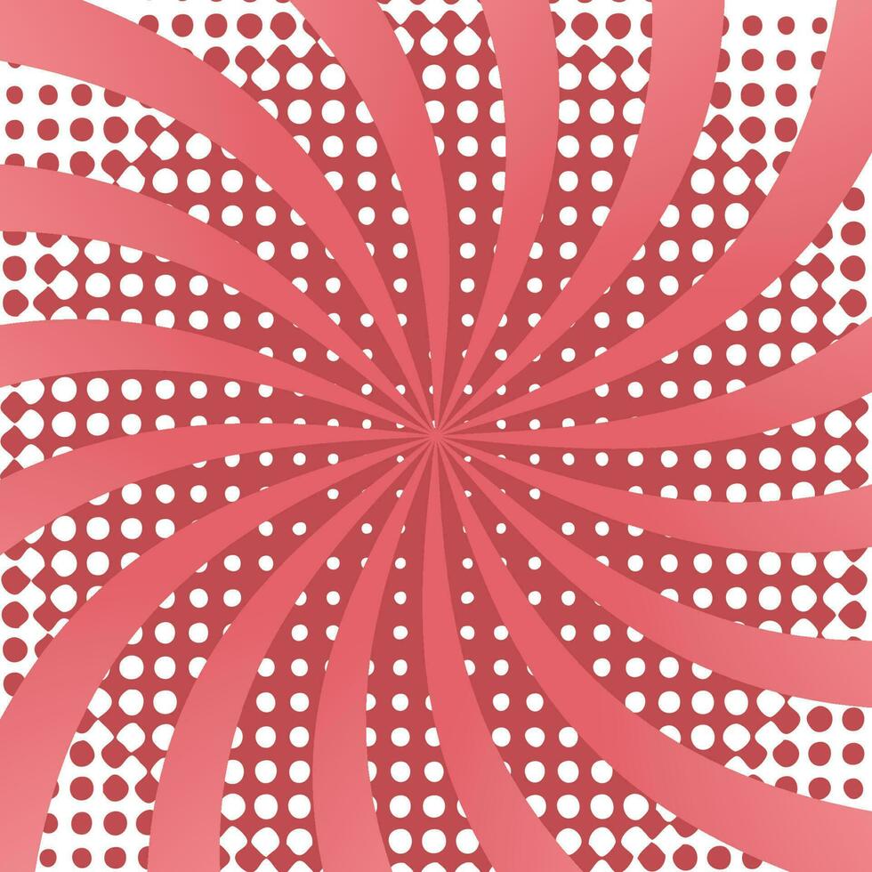 espiral de fondo y patrón de puntos vector