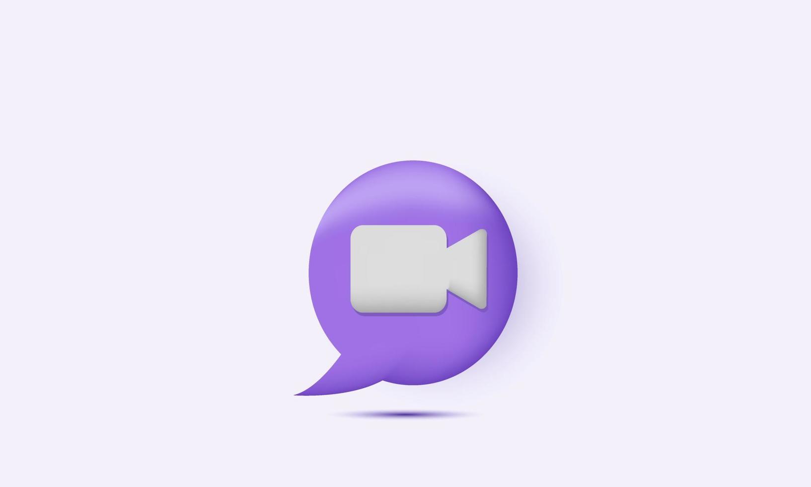3d rendering help faq video call vector