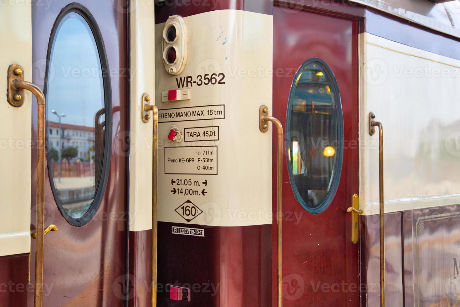 Ronda Old Luxury Train at Ronda Train station photo