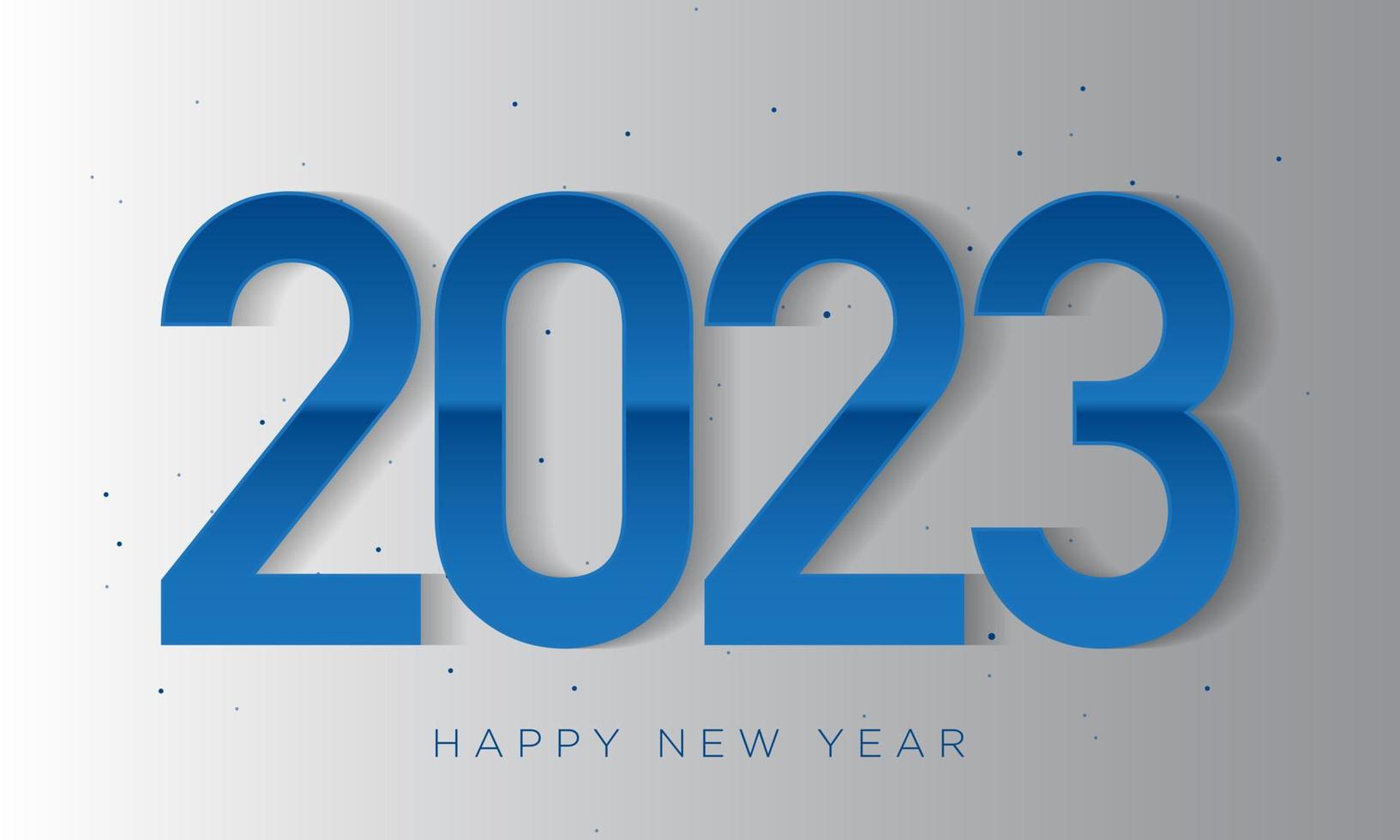2023 Happy New Year Background Design. Greeting Card, Banner, Poster. vector