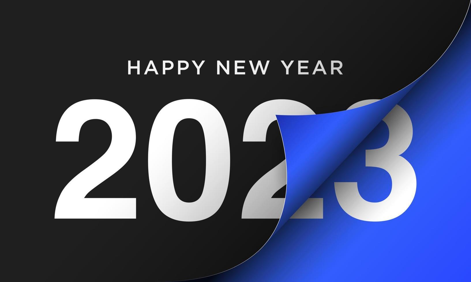 2023 Happy New Year Background Design. vector