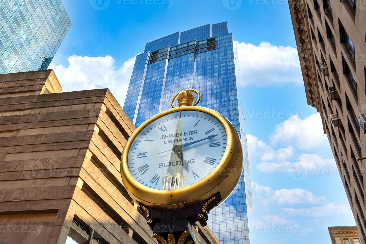 Scenic Boston downtown financial district and city skyline photo