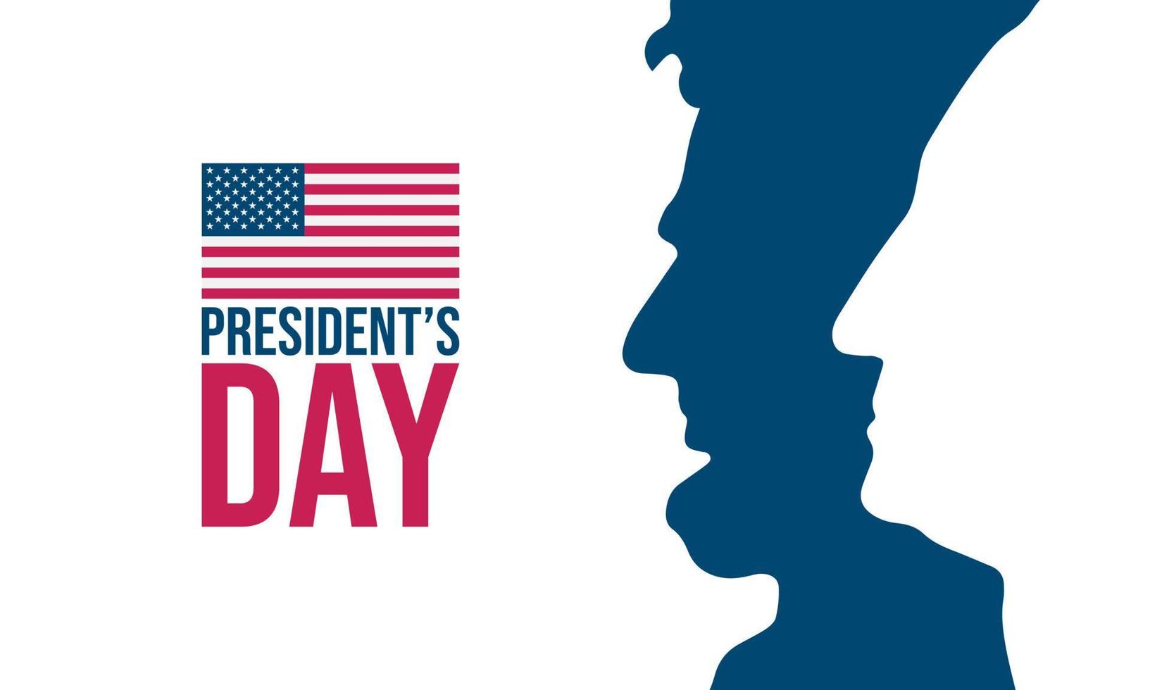 President's Day Background Design. vector