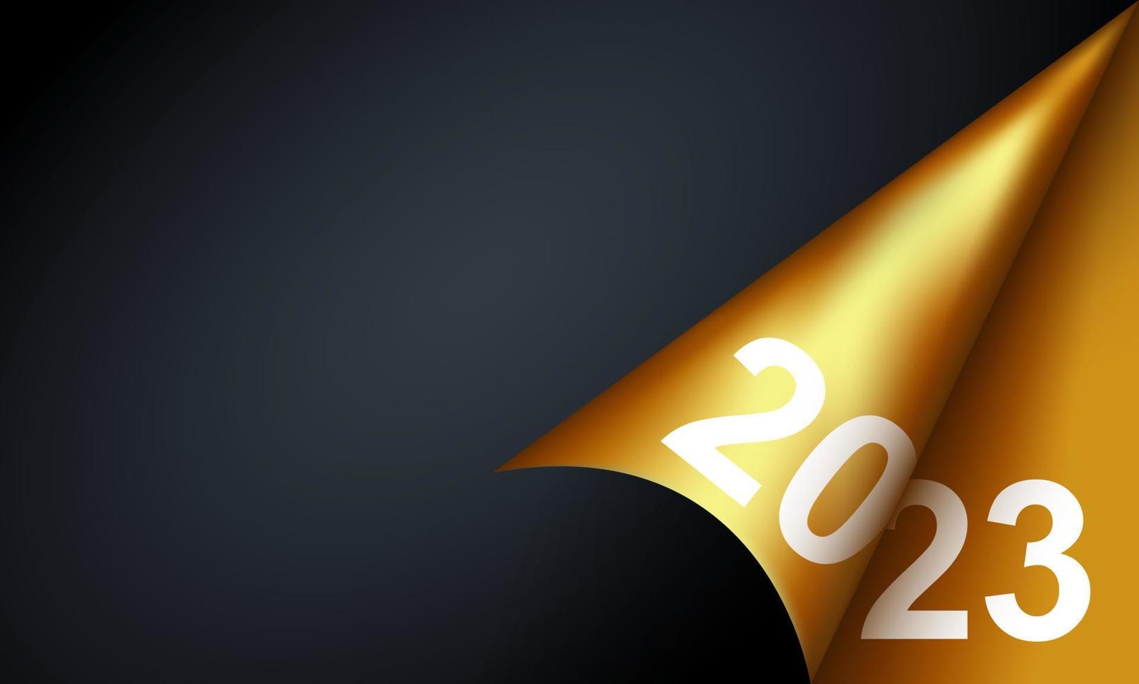 Diseño de fondo de feliz año nuevo 2023. ilustración vectorial vector