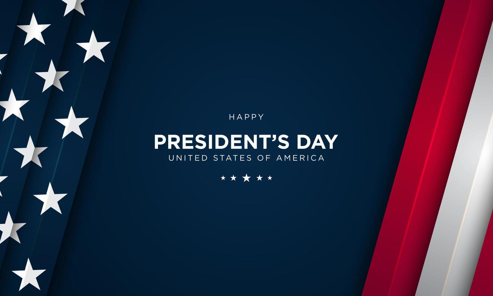 President's Day Background Design. Vector Illustration.