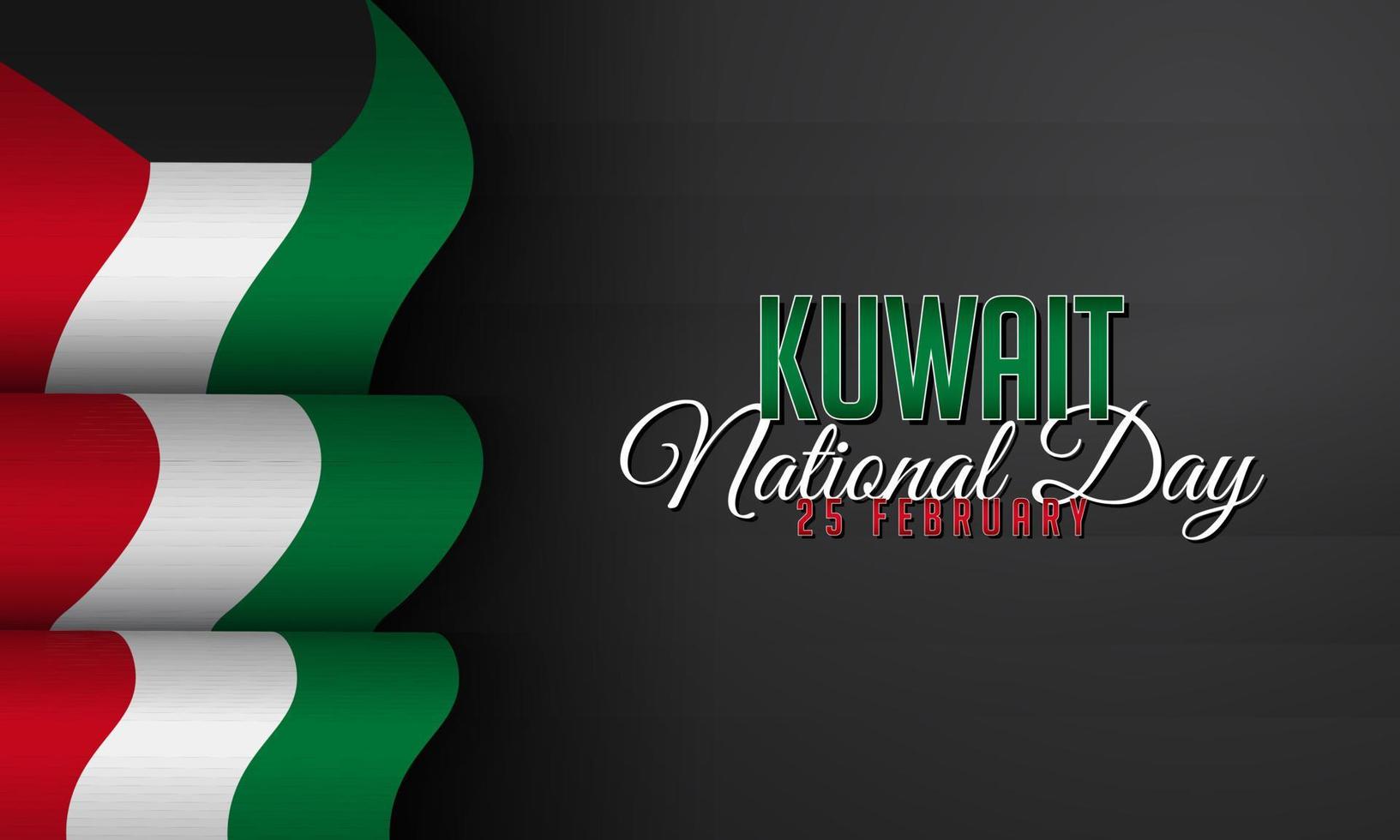 Kuwait National Day Background. vector