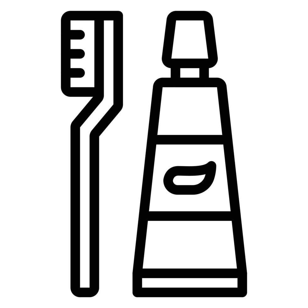 simple toothbrush icon vector