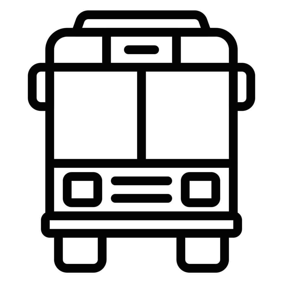 icono de vector de autobús simple, editable, 48 píxeles