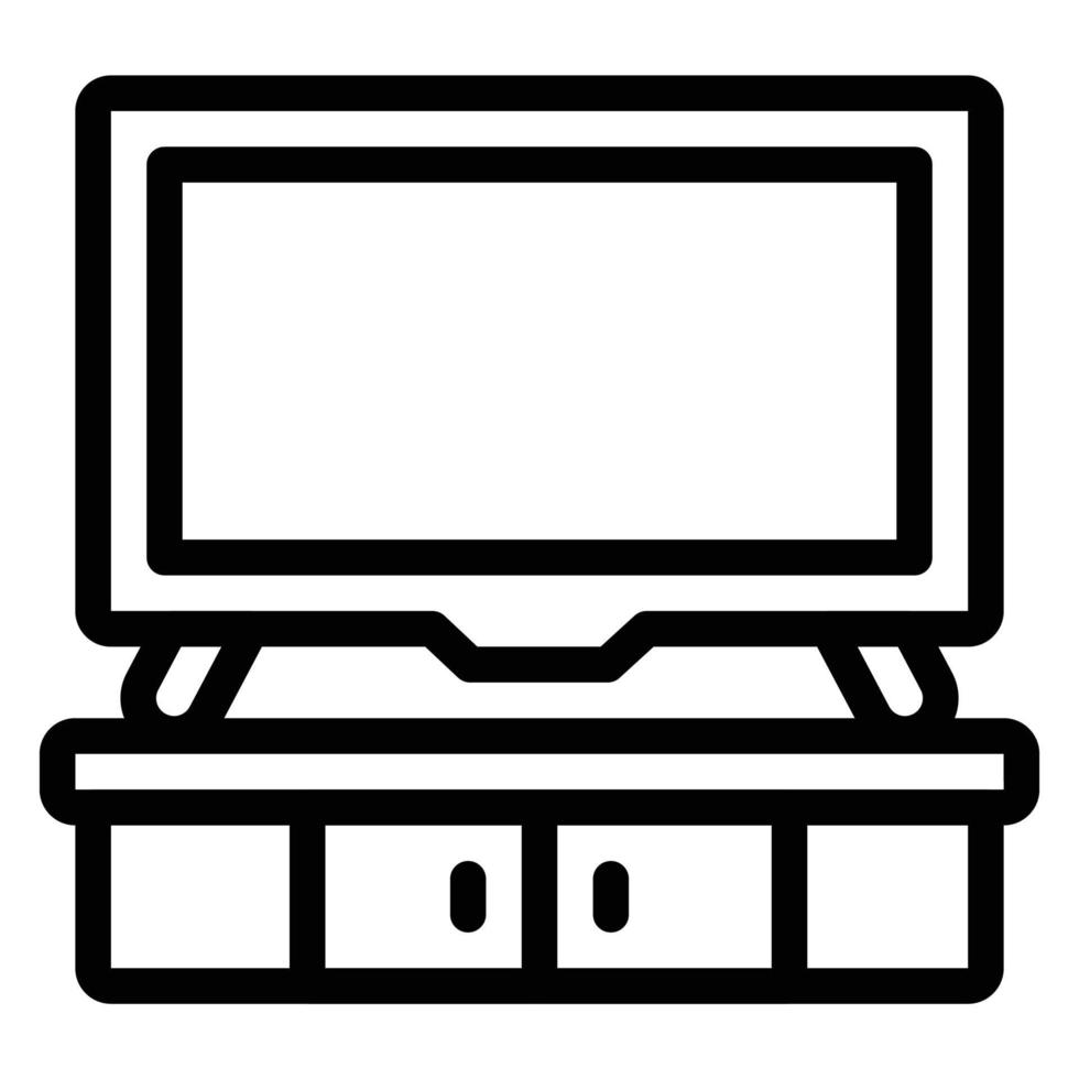 icono de televisión simple vector