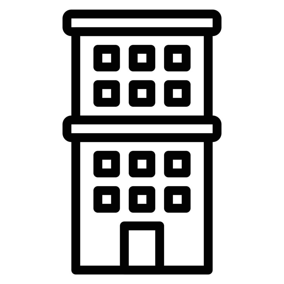 simple hotel icon vector