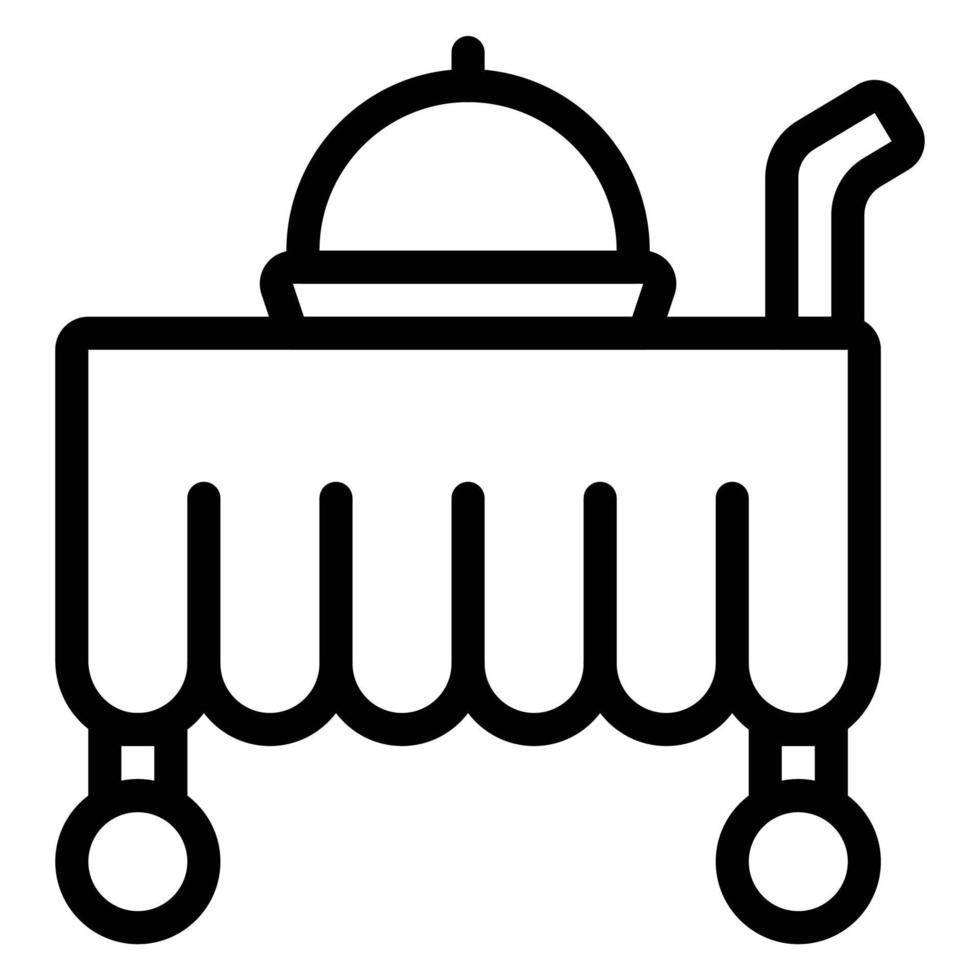 simple room service icon vector