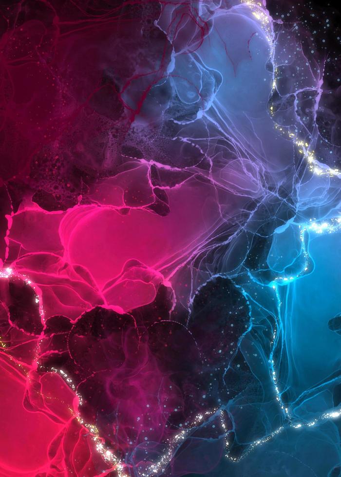 Alcohol ink beautiful multicolor texture. Liquid ink abstract background photo