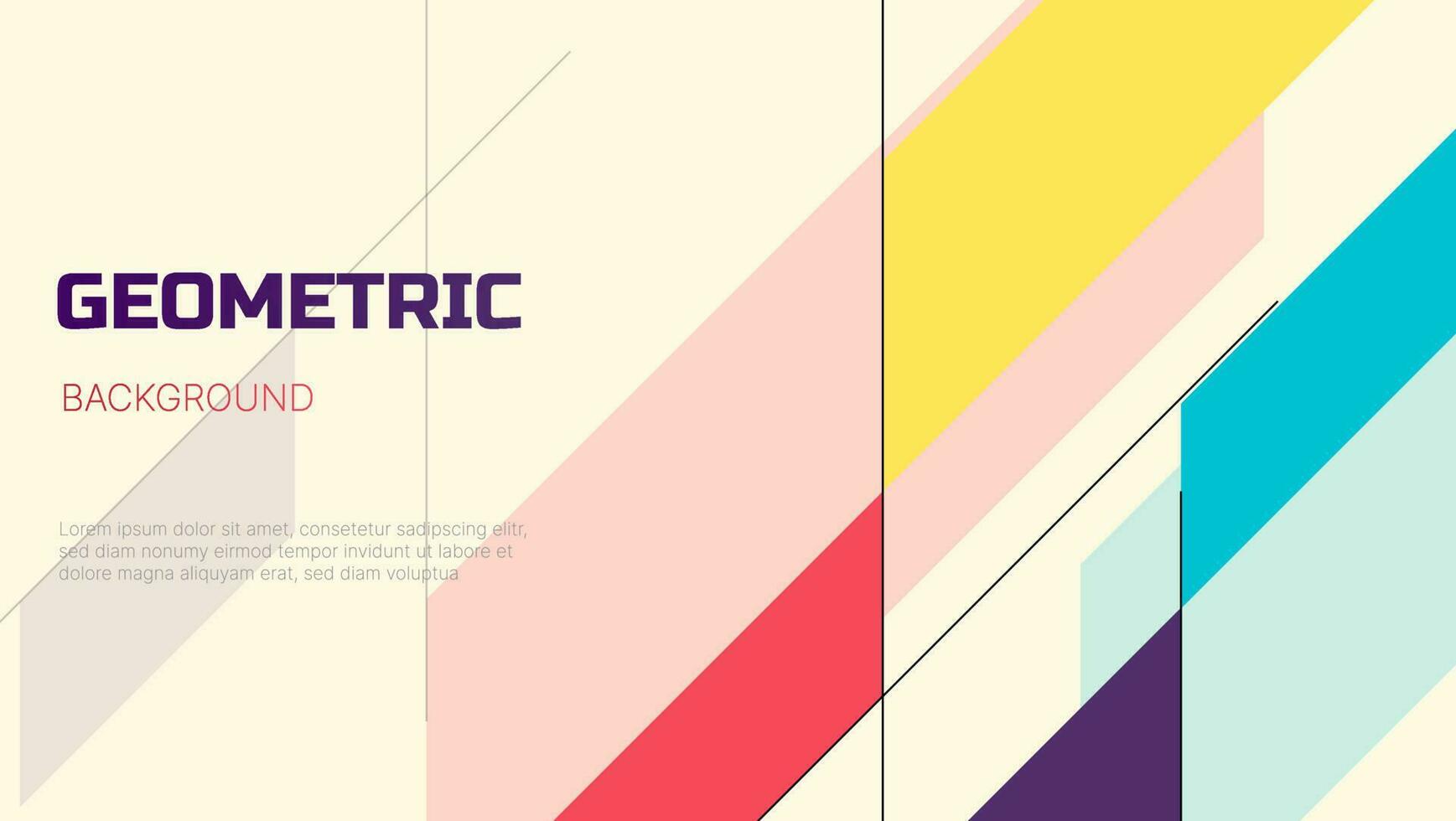abstract colorful geometric background. vector illustration