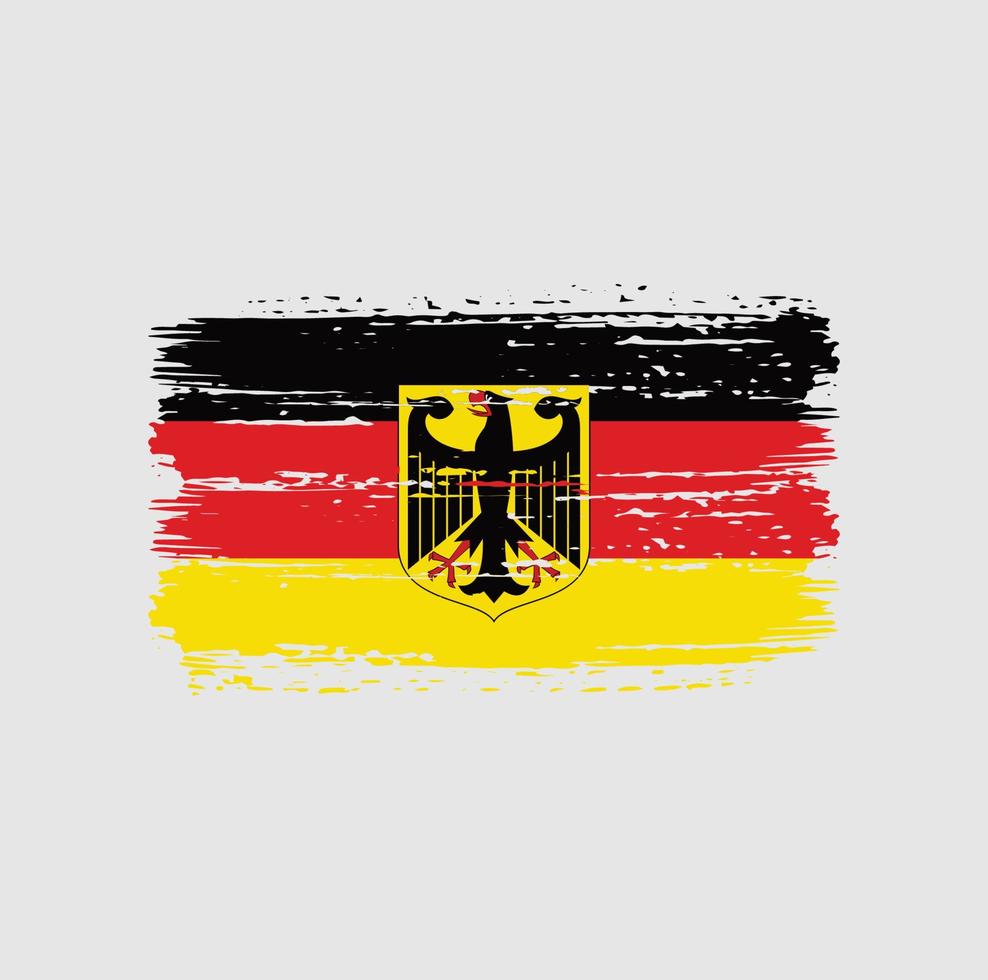 Germany Flag Brush Strokes. National Flag vector