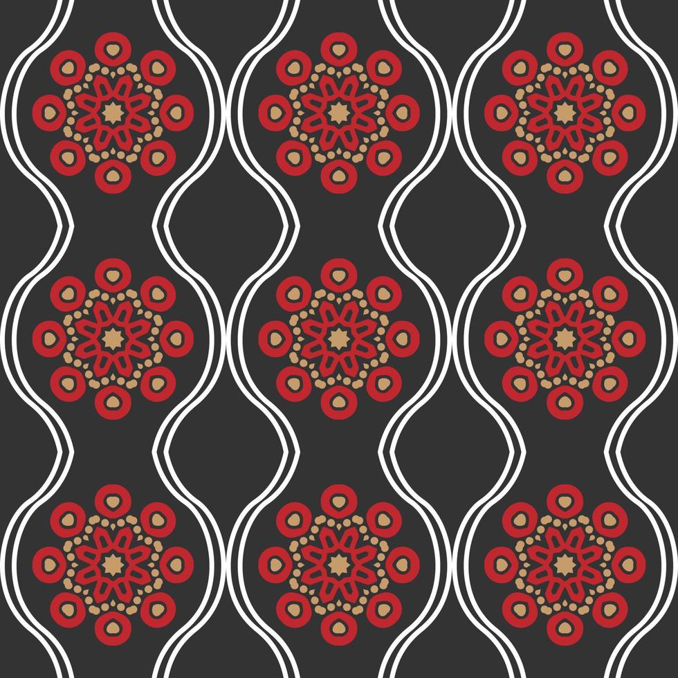 Seamless Pattern Design With Floral vector