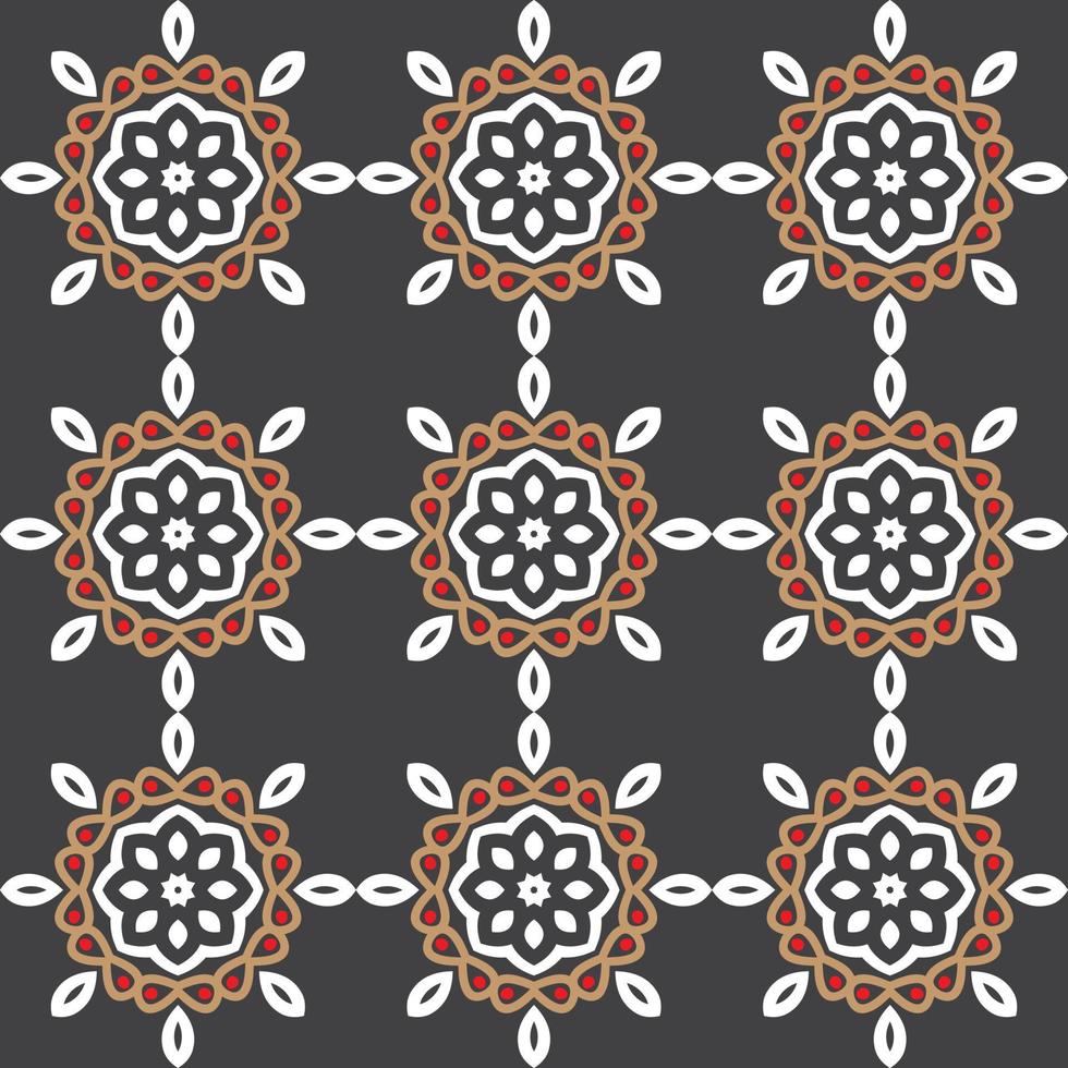 Vintage mosaic seamless pattern vector