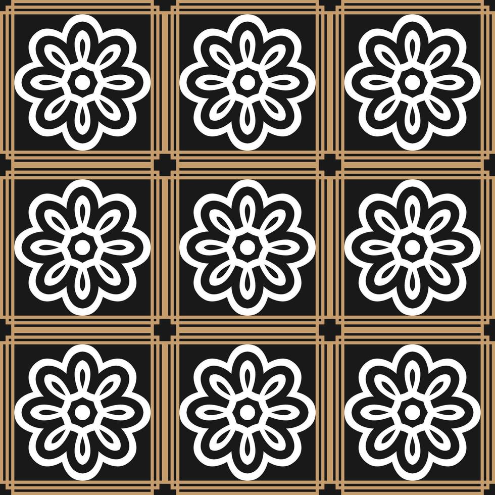 Seamless Pattern With Floral vector