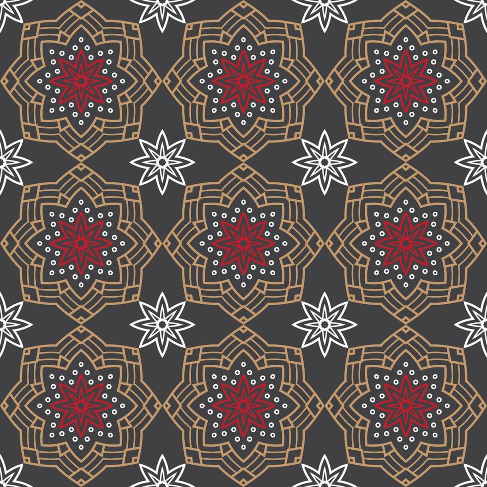 Geometric decorative seamless pattern vector