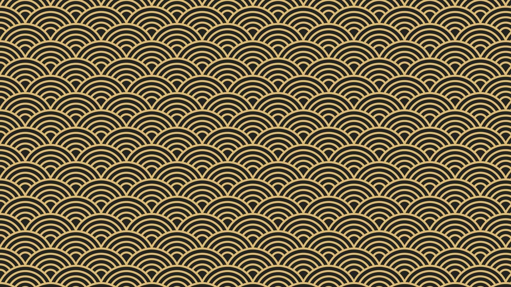 Curve Lines Traditional Pattern Background vector