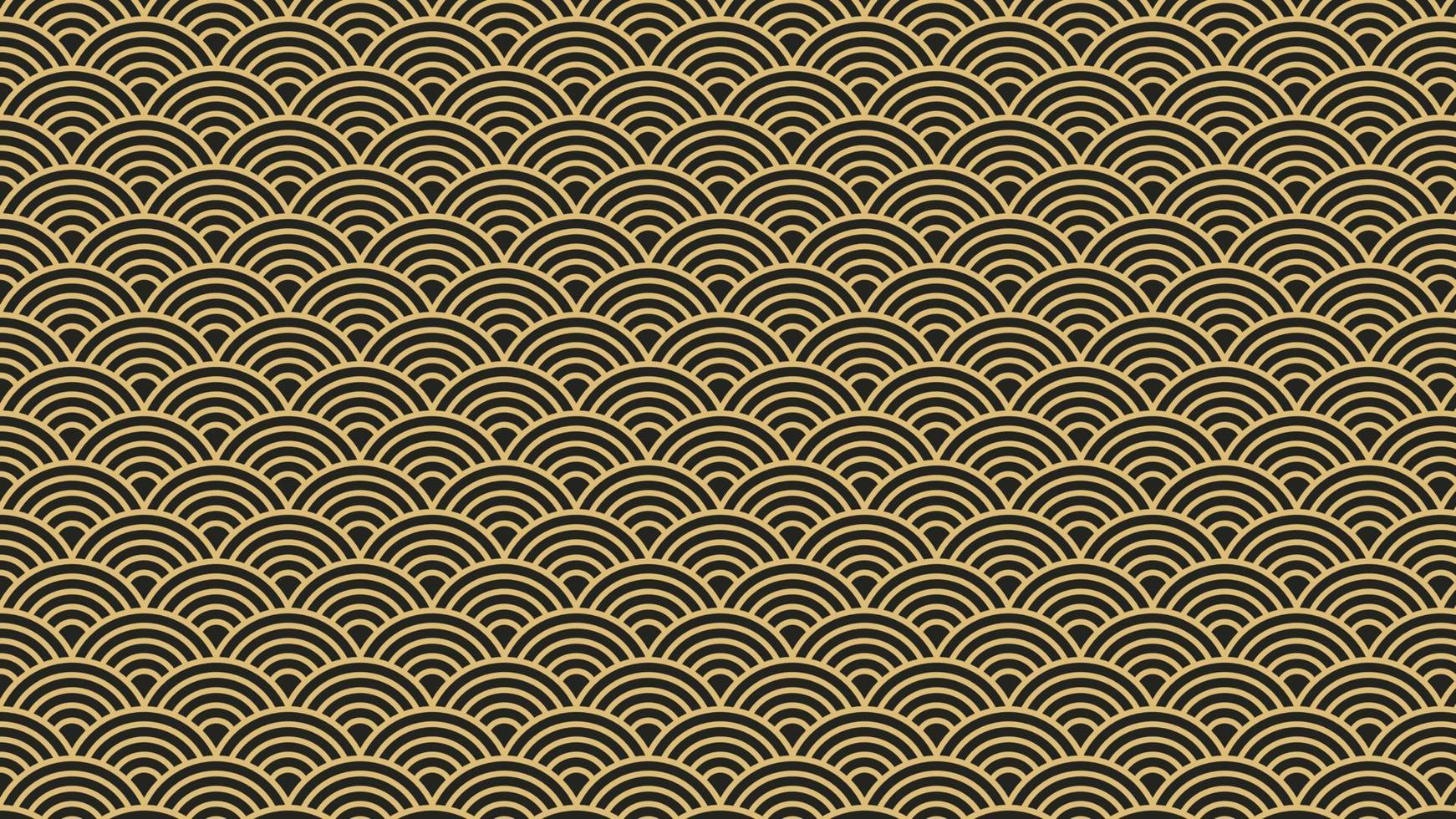 Curve Lines Traditional Pattern Background vector